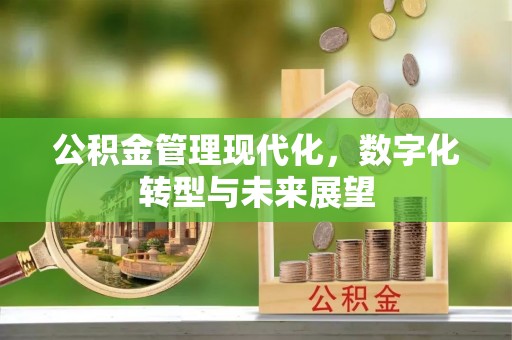 巍山公积金管理现代化，数字化转型与未来展望