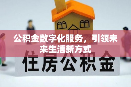巍山公积金数字化服务，引领未来生活新方式