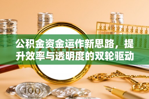巍山公积金资金运作新思路，提升效率与透明度的双轮驱动