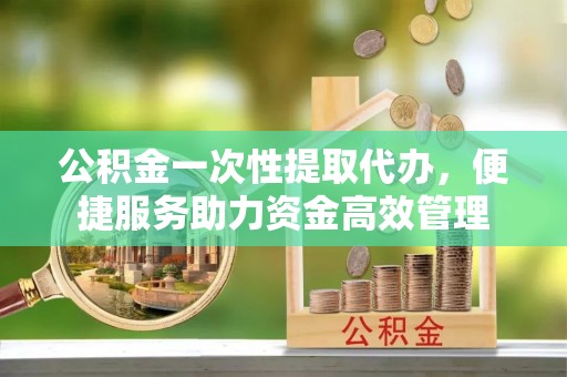 巍山公积金一次性提取代办，便捷服务助力资金高效管理