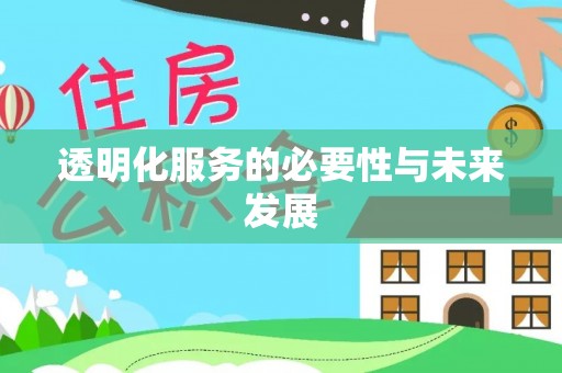 巍山透明化服务的必要性与未来发展