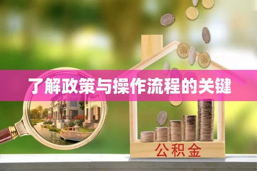 巍山了解政策与操作流程的关键