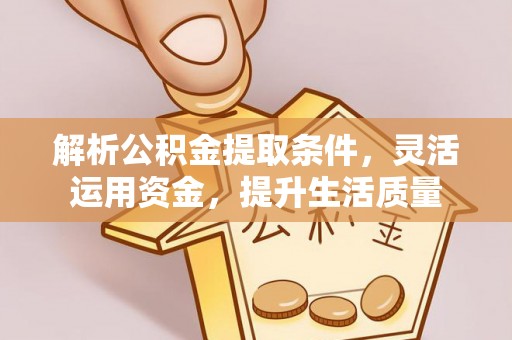 巍山解析公积金提取条件，灵活运用资金，提升生活质量