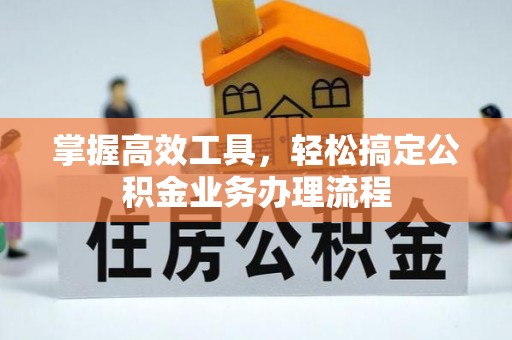 巍山掌握高效工具，轻松搞定公积金业务办理流程