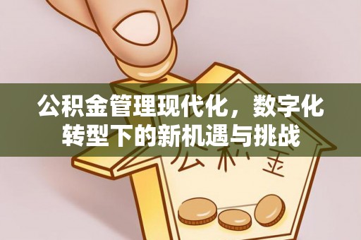 巍山公积金管理现代化，数字化转型下的新机遇与挑战