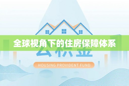 巍山全球视角下的住房保障体系